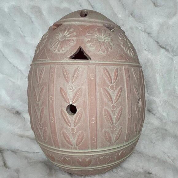 Martha Stewart LED Easter Egg Lighted Decor Faux Terracotta - Picture 1 of 5